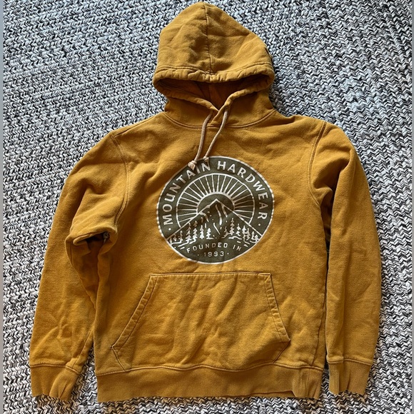 Mountain Hardwear Other - Mountain Hardwear Hoodie – Men’s Size S (Mustard) Organic cotton yellow gold